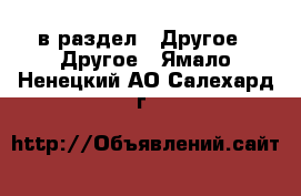  в раздел : Другое » Другое . Ямало-Ненецкий АО,Салехард г.